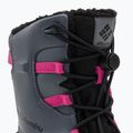 Columbia Bugaboot Celsius Stivali da neve per bambini grafite/fucsia selvatico 8