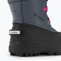 Columbia Bugaboot Celsius Stivali da neve per bambini grafite/fucsia selvatico 9