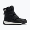 Sorel Whitney II Strap WP junior stivali da neve nero/sale marino 7