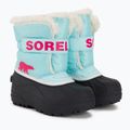 Sorel Snow Commander junior stivali da neve ocean surf/cactus rosa 4