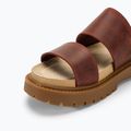 Timberland Clairemont Way infradito da donna rosso scuro pieno fiore 7