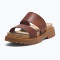 Timberland Clairemont Way infradito da donna rosso scuro pieno fiore 8