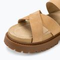 Timberland Clairemont Way sandali da donna in nabuk beige medio 7