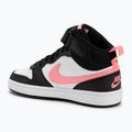 Nike Court Borough Mid 2 nero/impulso del tramonto/bianco scarpe da bambino 3