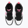 Nike Court Borough Mid 2 nero/impulso del tramonto/bianco scarpe da bambino 10