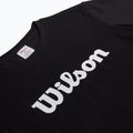 Maglietta da tennis da uomo Wilson Team Graphic nero script 3