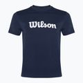 Maglietta da tennis Wilson Team Graphic classic navy script da uomo