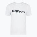 Maglietta da tennis da donna Wilson Team Graphic Script W bianco brillante script