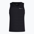 Saucony Stopwatch Singlet Uomo maglia da corsa in erica nera