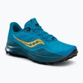 Scarpe da corsa Saucony Peregrine 12 oceano/nero da uomo