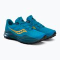 Scarpe da corsa Saucony Peregrine 12 oceano/nero da uomo 5