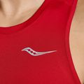 Maglietta da corsa Saucony Stopwatch Singlet Poppy da uomo 3