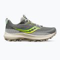 Scarpe da corsa da donna Saucony Peregrine 13 ghiaia/limone 8