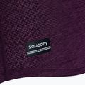 Maglietta da running Saucony Stopwatch donna melanzana heather 3