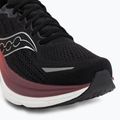 Scarpe running uomo Saucony Hurricane 25 black/crimson 7