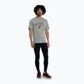 Maglia da corsa da uomo Saucony Stopwatch light grey heather 2