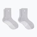 Calze da donna Sweaty Betty Pilates Crew Gripper 2 pary light grey marl
