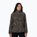 Felpa donna Sweaty Betty Plush Contrast Zip Up Fleece brown ink leopard print