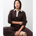 Felpa donna Sweaty Betty Revive Rugby espresso brown 4