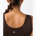 Maglietta da yoga da donna Sweaty Betty Seamless Ruched Tank espresso brown 5