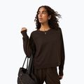 Felpa donna Sweaty Betty After Class Yoke Crop espresso brown