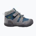 KEEN Knotch Chukka, scarponcini da trekking per bambini in acciaio grigio/blu wing teal