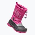 KEEN Snow Troll WP stivali da neve per bambini fucsia viola/argento 10
