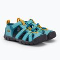 KEEN Seacamp II CNX ipanema/blu fiordo sandali da trekking per bambini 4