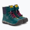 KEEN Kanibou WP, scarponi da neve per bambini in laguna profonda/jazzy 4