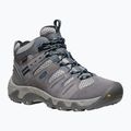 Scarpe da trekking da donna KEEN Headout Mid Waterproof grigio acciaio/blu cielo 8