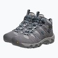 Scarpe da trekking da donna KEEN Headout Mid Waterproof grigio acciaio/blu cielo 11