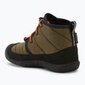 KEEN Howser II Chukka WP stivali da bambino oliva scura/fiamma oro 3