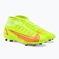 Scarpe da calcio da uomo Nike Superfly 8 Club FG/MG volt/nero/cremisi 5