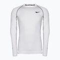 Top a maniche lunghe da allenamento Nike Pro Dri-Fit Tight da uomo bianco/nero