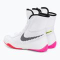 Nike Machomai 2 SE bianco/nero/lucido cremisi scarpe da boxe 3