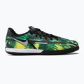 Nike Phantom GT2 Academy SW IC Jr scarpe da calcio nero / platino metallico / verde sciopero 2
