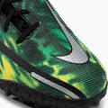 Nike Phantom GT2 Academy DF SW TF Jr scarpe da calcio bambino nero/metallico platino/verde strike 7