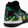 Nike Phantom GT2 Academy DF SW TF Jr scarpe da calcio bambino nero/metallico platino/verde strike 8
