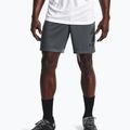 Pantaloncini da calcio Under Armour Challenger Knit pitch grigio/nero da uomo