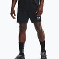 Pantaloncini da calcio Under Armour Challenger Knit nero/bianco da uomo