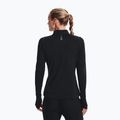 Felpa da running Under Armour Qualifier Run 2.0 1/2 Zip nero/nero/riflettente da donna 3