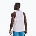 Canotta da running Under Armour Streaker Singlet bianca/bianca/riflettente da uomo 3