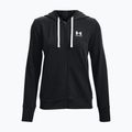 Under Armour donna Rival Terry FZ Felpa con cappuccio nero/bianco