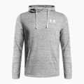 Felpa Under Armour Rival Terry LC HD pitch grigio/bianco da uomo