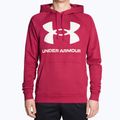 Felpa da uomo Under Armour Rival Fleece Big Logo HD rosso/bianco