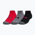 Calzini Under Armour Heatgear a taglio basso 3 paia rosso/grigio campo/grigio campo