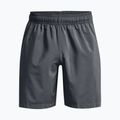 Pantaloncini da allenamento Under Armour da uomo Woven Graphic pitch grigio/nero 4