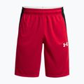 Pantaloncini da basket Under Armour Baseline 10In da uomo rosso/bianco 5