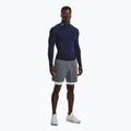 Under Armour Heat Gear Armour Comp Mock mezzanotte marina/bianco a maniche lunghe da allenamento da uomo 2