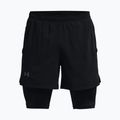 Under Armour Launch SW 5'' 2N1 pantaloncini da corsa da uomo nero/nero/riflettente
